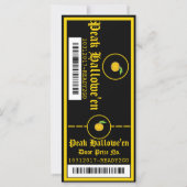Invitation de billets pour la fête d'Hallowe'en 1 (Dos)