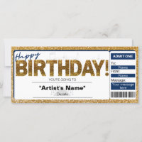 Invitation de billets pour le concert d'anniversai