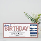 Invitation de billets pour le concert d'anniversai (Debout devant)