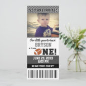 Invitation de billets pour le premier anniversaire (Debout devant)