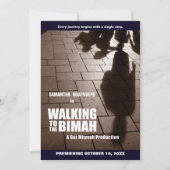 Invitation de Bimah de bat mitzvah (Devant)