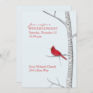 Invitation de Birch Tree d'hiver