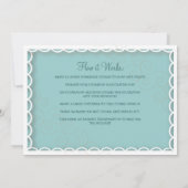 Invitation de biscuit de sucre d'échange de (Dos)