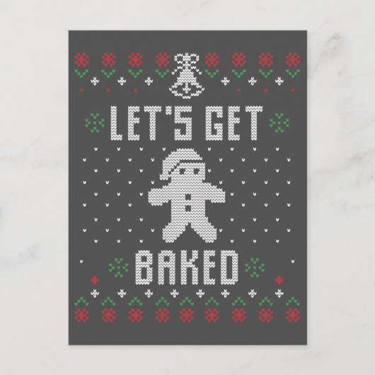 Invitation de biscuits de Noël (Devant)