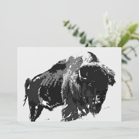 Invitation de bisons / buffles - Invitations de bu (Debout devant)