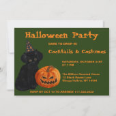 Invitation de Black Cat et Jack-o'-lantern Party (Devant)