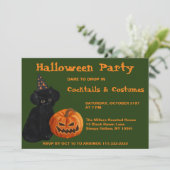Invitation de Black Cat et Jack-o'-lantern Party (Debout devant)
