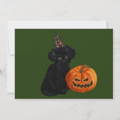 Invitation de Black Cat et Jack-o'-lantern Party (Dos)