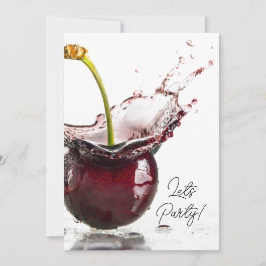 Invitation de Black Cherry Party (Devant)