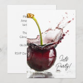 Invitation de Black Cherry Party (Devant / Derrière)
