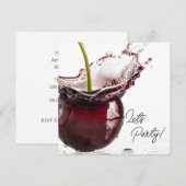 Invitation de Black Cherry Party (Devant / Derrière)