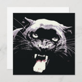 Invitation de Black Jaguar Panther (Devant / Derrière)