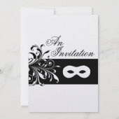 Invitation de Black & White Party (Dos)
