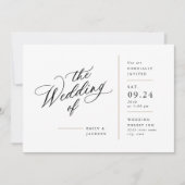 Invitation de bloc de ligne de script moderne (Devant)