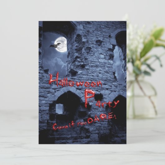 Invitation de bloc Halloween (Debout devant)