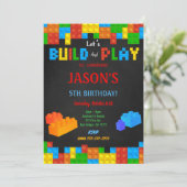 Invitation de bloc modifiable (Debout devant)