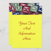 Invitation de blocs de construction (Devant / Derrière)