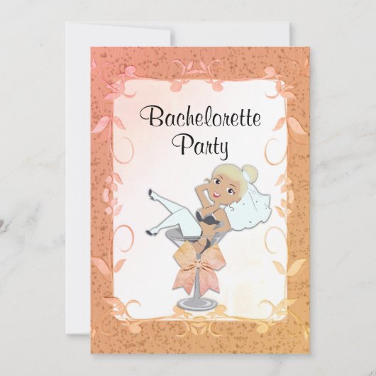Invitation de Blond Haired Bachelorette Party (Devant)