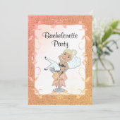 Invitation de Blond Haired Bachelorette Party (Debout devant)