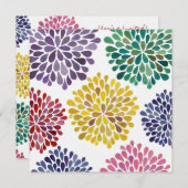 Invitation De Blossoms De L'Arc En Ciel Vide À N'I (Devant / Derrière)