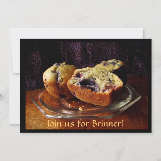 Invitation de Blueberry Muffins Brinner (Devant)