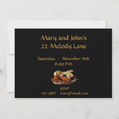 Invitation de Blueberry Muffins Brinner (Dos)