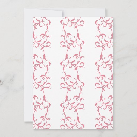 Invitation de boda decorada con hojas de acanto (Dos)