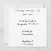 Invitation de boguet de coccinelle (Dos)