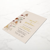 Invitation de Boho Birthday Foil (Rotation)
