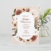 Invitation de Boho quinceañera (Debout devant)