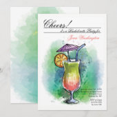 Invitation de boisson estivale (Devant / Derrière)