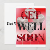 Invitation de Bon rétablissement (Devant / Derrière)