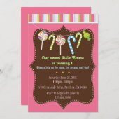 Invitation de bonbons et de festins (Devant / Derrière)