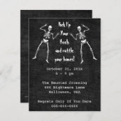Invitation de Bone Boogie Halloween (Devant / Derrière)