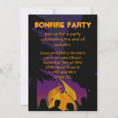 Invitation de Bonfire Party (Devant)