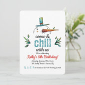 Invitation de bonhomme de neige (Debout devant)