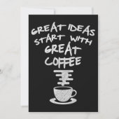 Invitation De Bonnes Idées Commencent Par Un Grand Café (Devant)