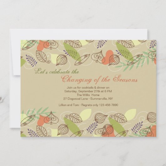 Invitation de bordure heureuse (Devant)