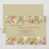 Invitation de bordure heureuse (Devant / Derrière)