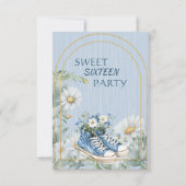 Invitation de bottes d'anniversaire de fille pour  (Devant)