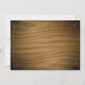 Invitation de bottes et chapeau de corde de pays o (Dos)