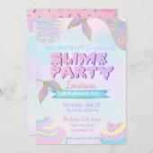 Invitation de boue de sirène, invitation de partie (Devant / Derrière)