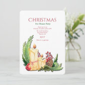 Invitation de bougies de vacances (Debout devant)