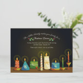 Invitation de bougies de vacances (Debout devant)