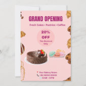 Invitation de boulangerie moderne (Devant)