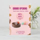 Invitation de boulangerie moderne (Debout devant)