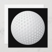 Invitation de boule de golf (Devant / Derrière)