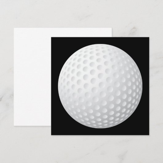Invitation de boule de golf (Devant / Derrière)