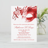 invitation de boule de Quinceanera du masque 15 de (Debout devant)