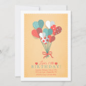 Invitation de bouquet de coeur (Devant)